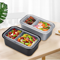 Disposable lunch box single compartment double noodle soup separation packing box lunch box meal box rice noodle porridge bowl