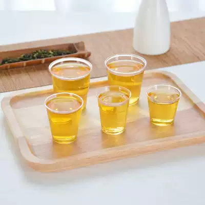 Horn flower disposable cup Hard plastic tasting cup Aviation cup Hard tasting cup Tasting cup Drinking cup customization