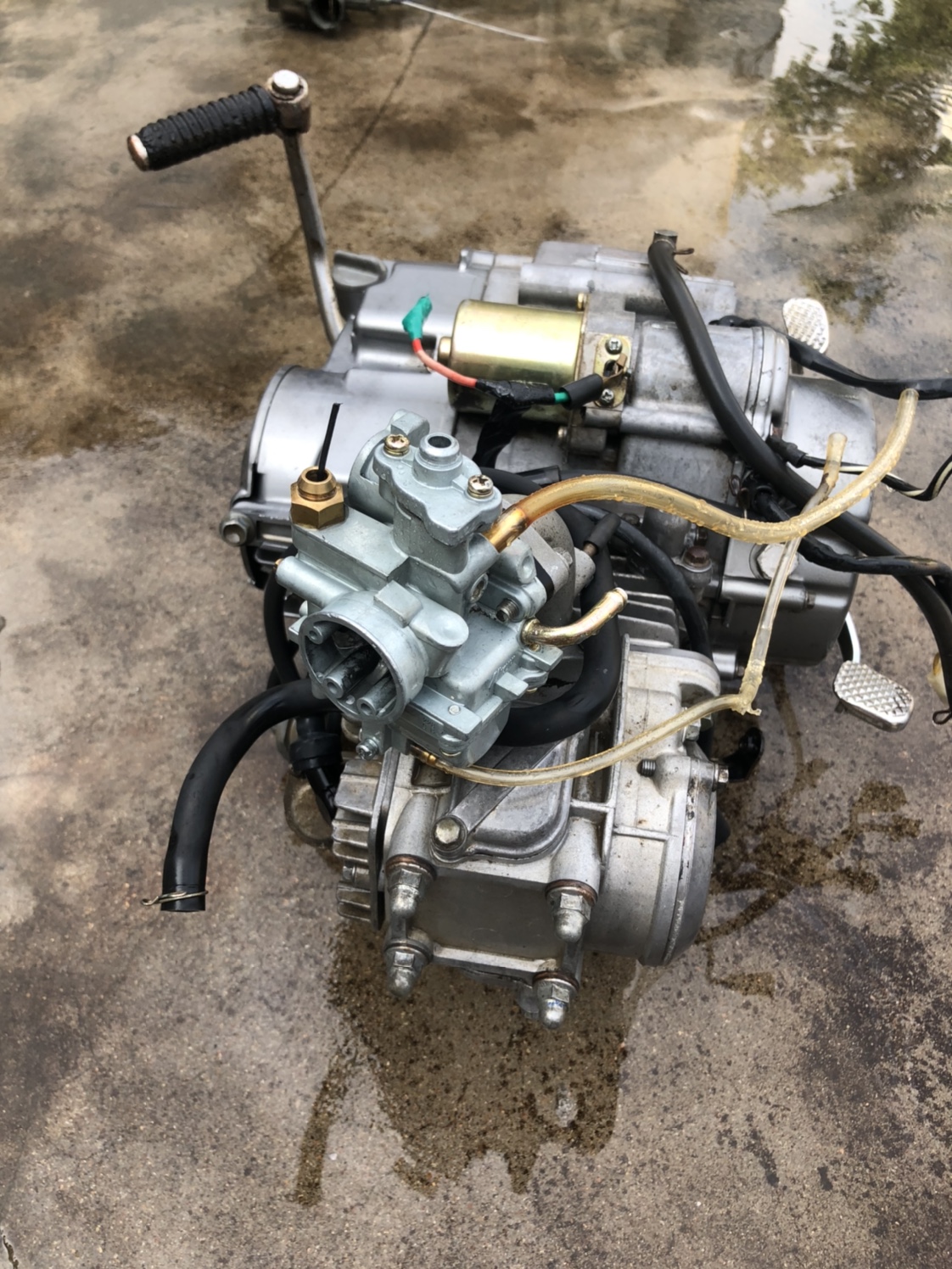 Used Suzuki Saichi 110 curved beam motorcycle engine QS110 assembly Tianrun universal original machine