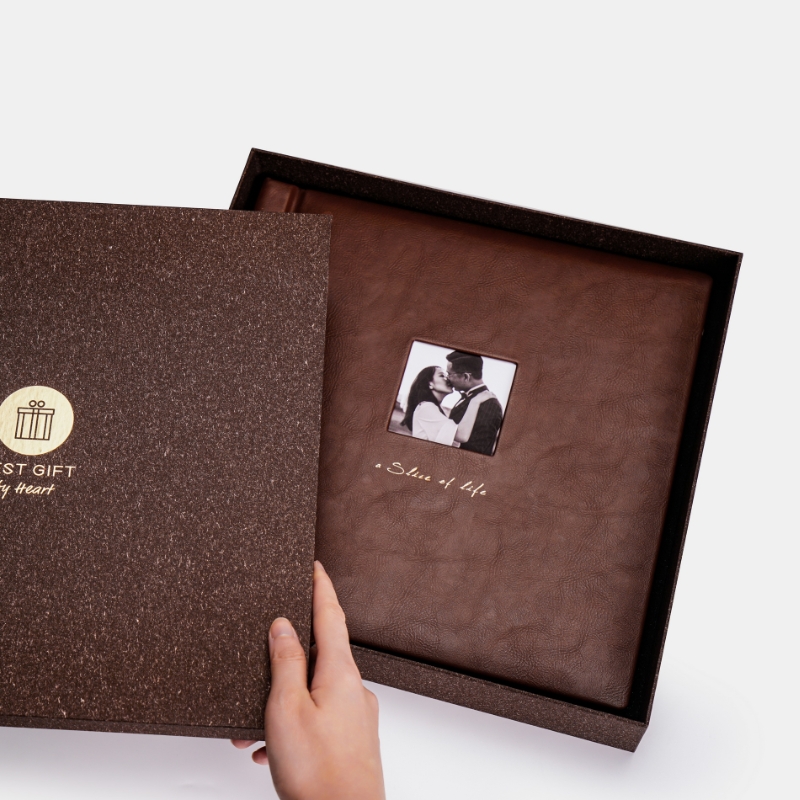 Mimo printed wedding photo book high-end custom photo book photo studio wedding photo diy leather commemorative book