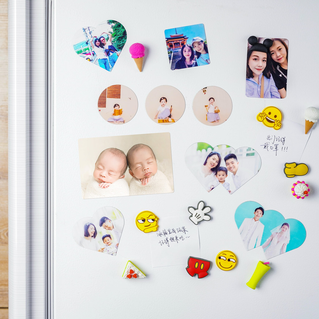 Mimoprint Fridge Sticker custom photo Magnetic patch custom made with personality Genesis Baby couple Remembrance