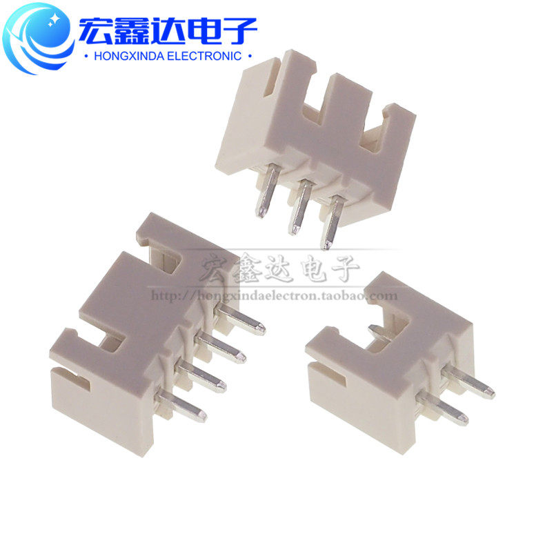 XH2.54直/弯针米黄色 耐高温 阻燃插座 2P3P4P5P6P-12P间距2.54mm