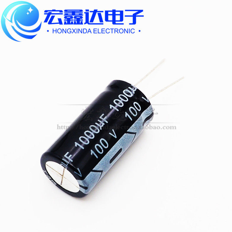 电解电容 100V/1000uF 体积18*35mm 直插 优质铝电解电容器