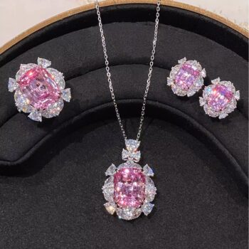 Cumee french sakura pink synthetic gemstone set