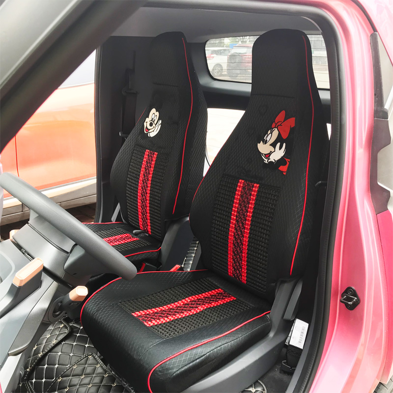Five-rhombus NanoEV seat sleeve Hongguang MINI All season all-purpose flax sitting Baobao e100 Baojun e200 seat cushion sleeve-Taobao