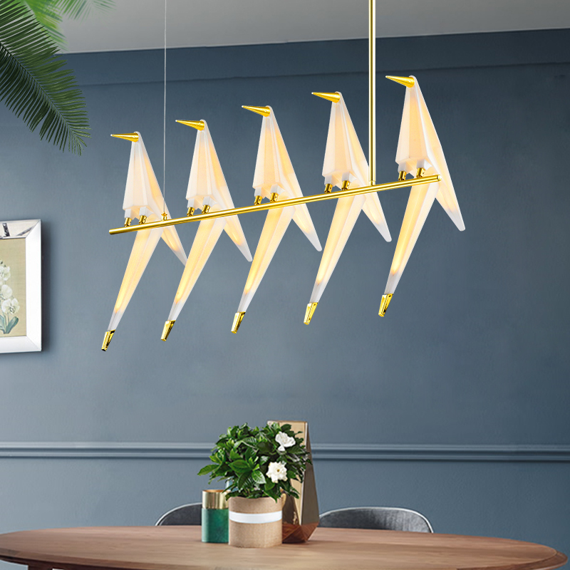 Nordic Paper Crane Origami Bird Chandelier Tiktok Living Room Bar Counter Dining Room Bedroom Creative Post-Modern Art Chandelier Nordic Paper Crane Origami Bird Chandelier Tiktok Living Room Bar Counter Dining Room Bedroom Creative Post-Modern Art Chandelier