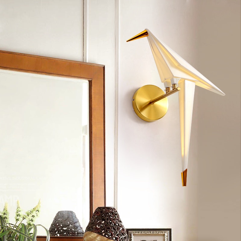 Origami Crane Creative Simple American Nordic Modern Personalized Origami Bird Wall Lamp Bedside Dining Room Living Room Wall Lighting Origami Crane Creative Simple American Nordic Modern Personalized Origami Bird Wall Lamp Bedside Dining Room Living Room Wall Lighting