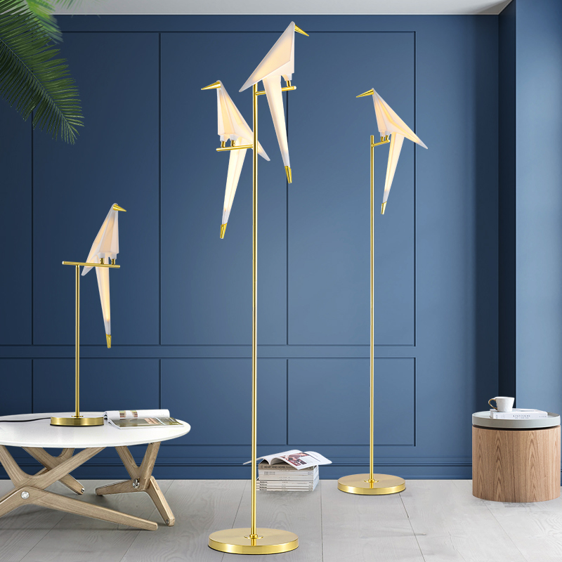Nordic Paper Crane Origami Bird Table Lamp Floor Lamp Tiktok Living Room Bar Restaurant Bedroom Creative Post-Modern Art Nordic Paper Crane Origami Bird Table Lamp Floor Lamp Tiktok Living Room Bar Restaurant Bedroom Creative Post-Modern Art