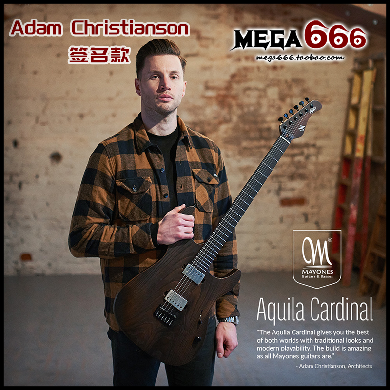 (mega666) Mayones Aquila Cardinal signature electric guitar Aquila 6 strings