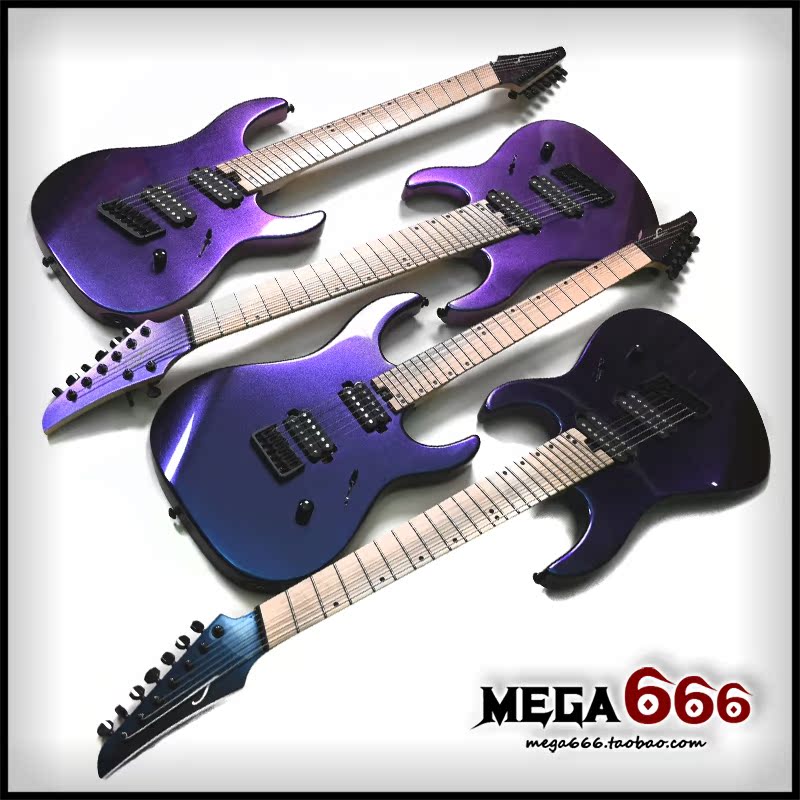 (mega666) American Legator Ninja Chameleon Color electric guitar fan 6 7 8 strings