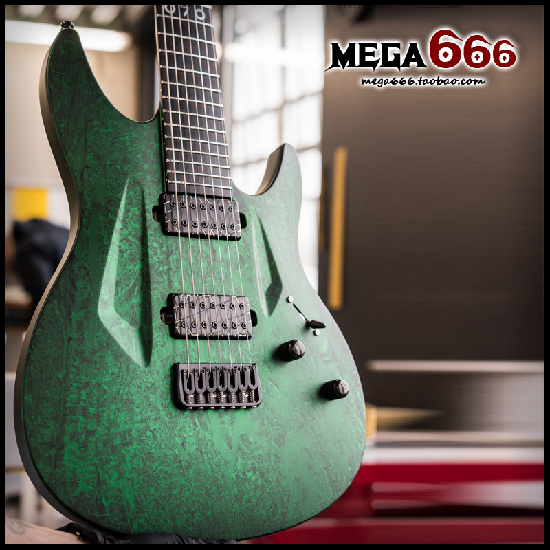 (mega666) Aristides Guitar 070 marble turquoise Dutch high-tech fibre electric guitar