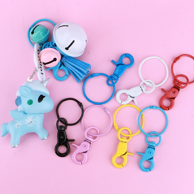 DIY Homemade Epoxy Keychain Phụ kiện Con cừu Mắt mở Vòng mở rộng Chuỗi Mở Vòng Phụ kiện kim loại - Nhẫn