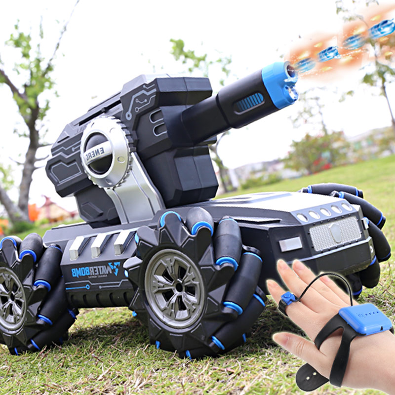 Water bomb remote control tank can fire master armored car mech toy intelligent gesture induction remote control car