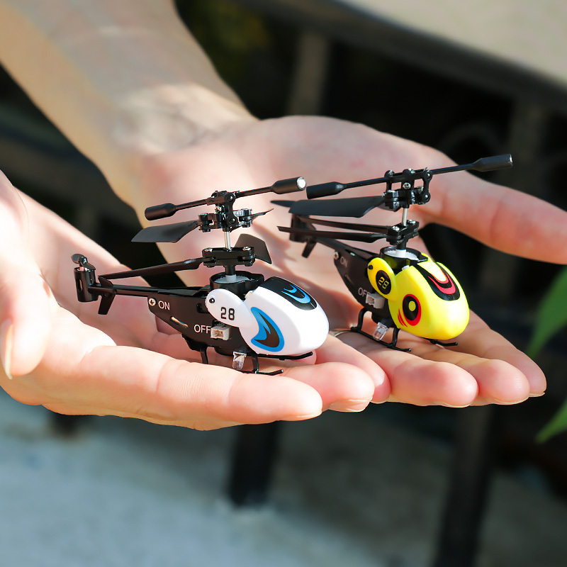 Mini Remote Control Airplane Helicopter Toy Ultra-Small Youth-Resistant Crash-Proof Rechargeable Children's Anti-Collision Adult Aircraft