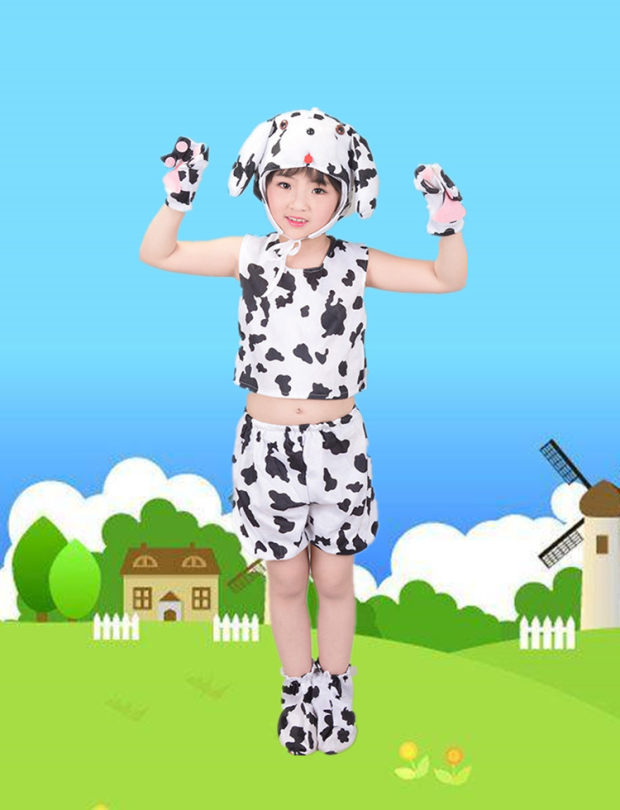 Ngày thiếu nhi Phim hoạt hình Puppy Show Quần áo Kịch Dance Dance Dance Dog Dog Animal Dress Dance Trang phục quần áo bé trai 1 tuổi