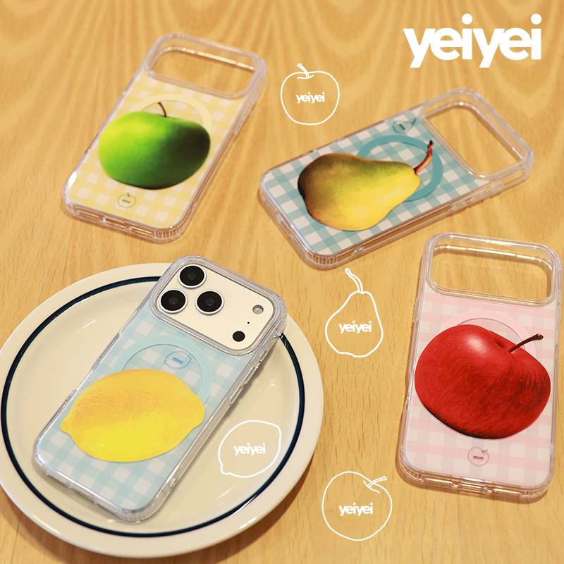 Yeiyei《Refreshing Fruit》Original Magnetic Double-Layer Phone Case, Double-Layer High-Definition Case, Clear and Scratch-Resistant