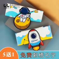 Baby cotton sweat-absorbent towel baby sweat towel gauze pad sling kindergarten cotton embroidered name boys and girls