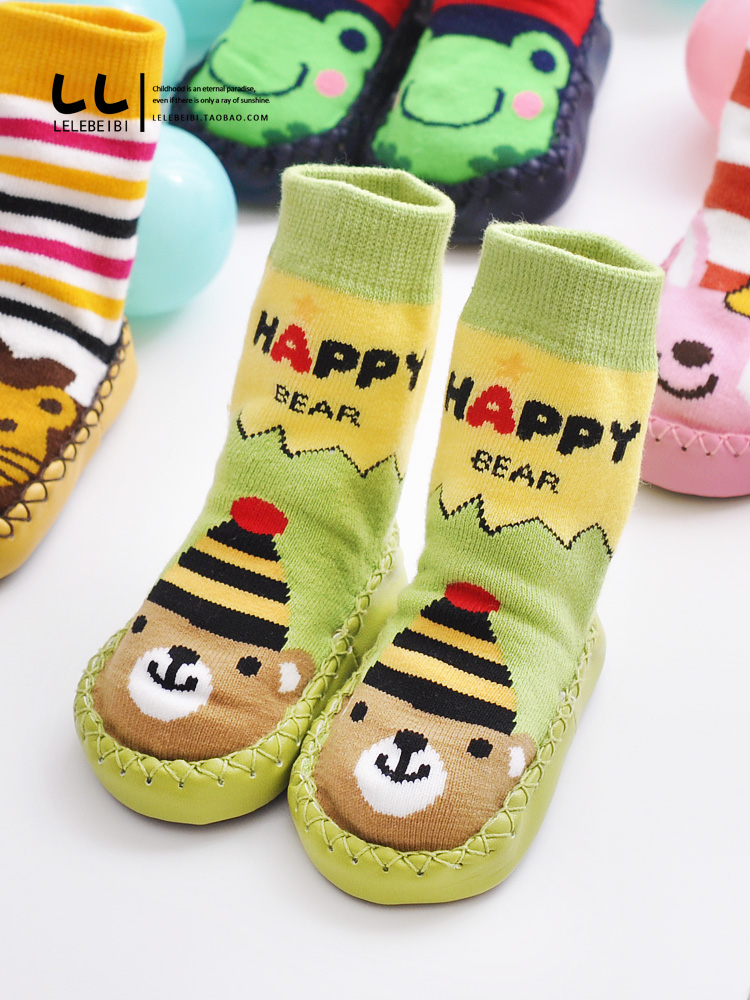 Children's floor socks Baby non-slip bottom invisible socks Baby toddler socks gloves Shoes and socks Soft bottom socks thickened men's and women's children's children's shoes and socks Soft bottom socks thickened men's and women's children's