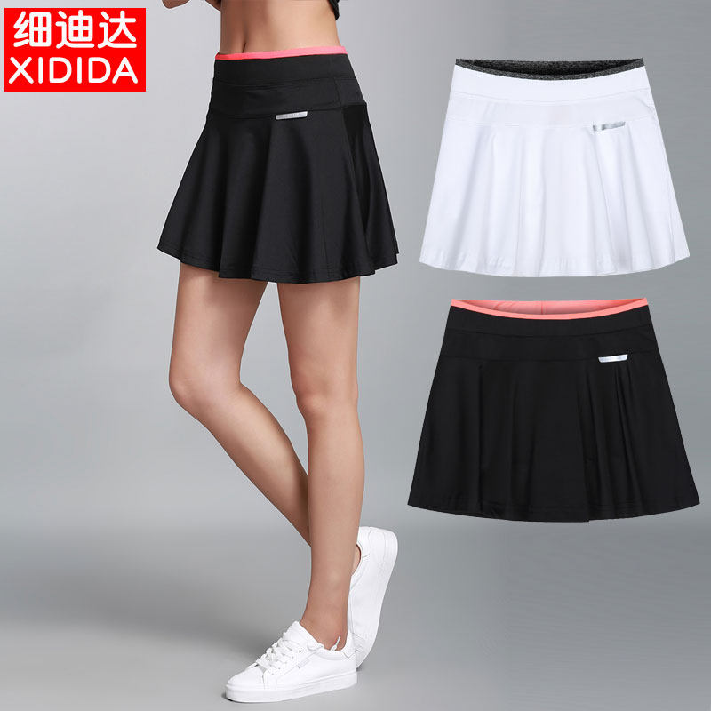 Sports Pants Skirts Women Summer New Badminton Tennis Short Skirts Yoga Fitness Running Speed Dry Half Body Pleats