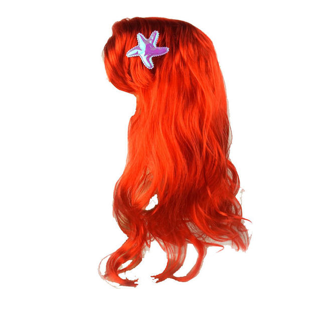 Halloween children's wig cos Anna Elsa Jasmine princess dress mermaid kindergarten performance party accessories