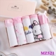 Đồ lót nữ mới bằng vải hộp quà tặng vải cotton tam giác nữ năm mảnh ren dễ thương sinh viên ngọt ngào sinh viên - Bộ quà tặng quần lót nam cotton