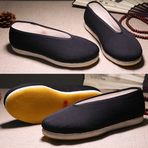 Taiyuan old Beijing cloth shoes mens flagship store official autumn thousand layer bottom round mouth beef tendon soft bottom a pedal