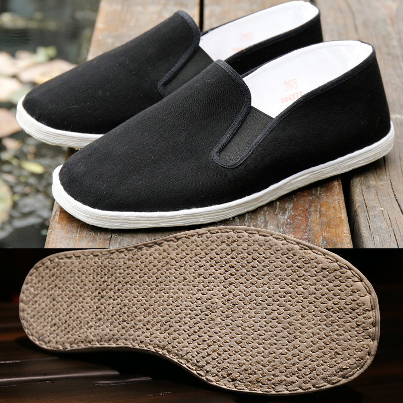 Taiheyuan old Beijing cloth shoes men's flagship store official spring pure handmade Melaleuca bottom cloth shoes breathable leisure