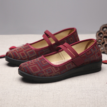 Taiyuan old Beijing cloth shoes female mother shoes spring and autumn flagship store official old shoes soft bottom comfortable and breathable