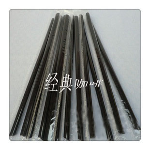 Sand Ice Straw Black Independent Packaging Straw Black Small Straw 4000 Support 19CM