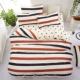 Một gia đình bốn bông cotton ba mảnh ins ký túc xá sinh viên gió tấm chăn mền đỏ ròng giường ngủ 4 người - Bộ đồ giường bốn mảnh