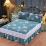 100% cotton khăn trải giường một mảnh bông custom-made giường váy Mattress Protector 180x200x220x240cm tăng - Váy Petti váy giường