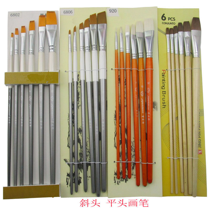 Wolf Millinylon Wool Oil Painting Pen Propylene Water Powder Watercolor Paint Painting Pen Cap Student Fine Arts-Taobao