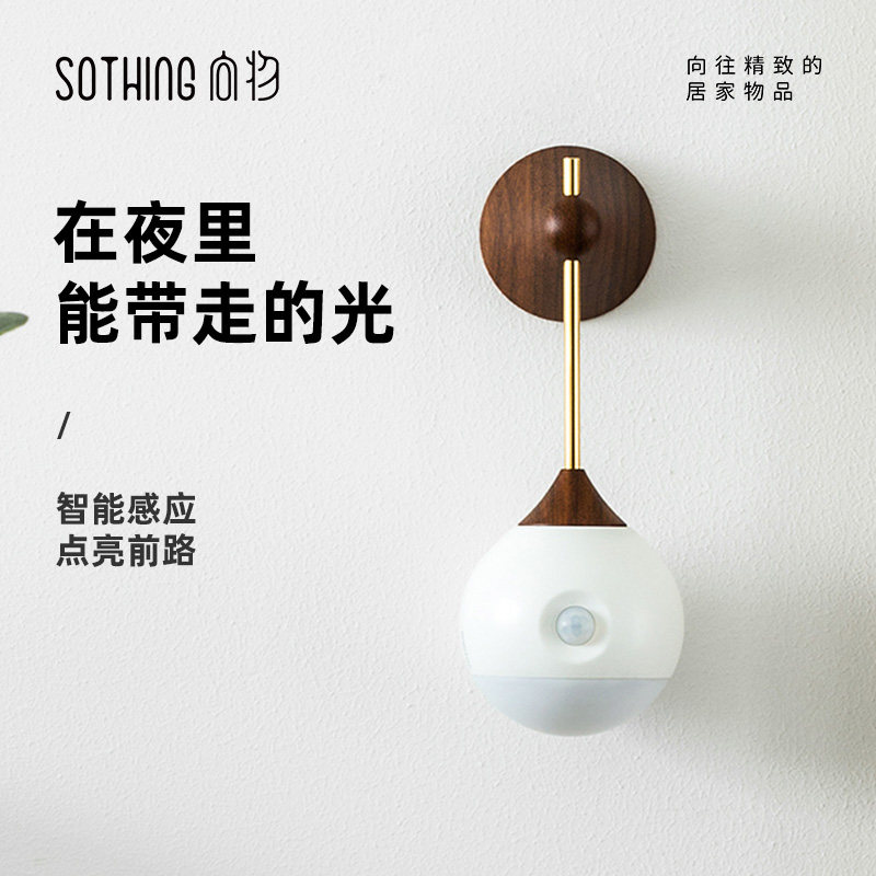 Night light bedroom human body induction baby breastfeeding eye protection new usb charging LED light soft light creative sleep light