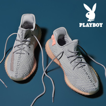 Flowers Playboy Boy Shoes Spring Summer Season Breathable Coconut Tide Shoes Luminous Men Casual Sports Running Fly Woven Mesh Shoes