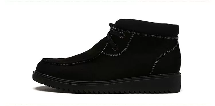 SHOEBOX Tủ giày mùa đông buộc giày nam cao đơn giản thời trang giày ngắn nam ủng 1115617043 boot trắng cổ ngắn