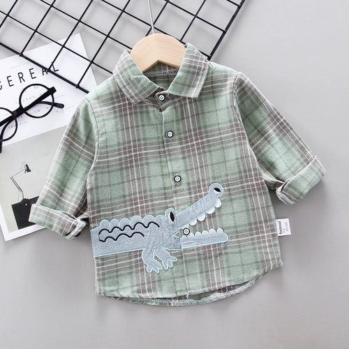 Осенняя рубашка для мальчиков, детский тонкий осенний топ, 2022, детская одежда