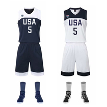  2019 American Dream Team jersey World Cup basketball suit suit Mens custom game uniform Childrens basketball suit