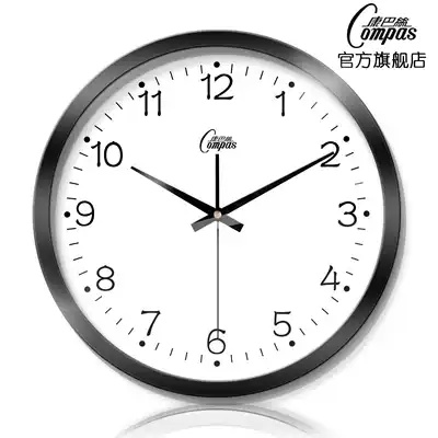 Kangba Si watch wall clock Living room bedroom silent scanning metal quartz clock Creative simple fashion wall clock 407