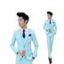 Mùa xuân và mùa thu phiên bản mới của Hàn Quốc của bộ đồ nhỏ màu rắn phù hợp với tuổi trẻ bộ vest nam Suit phù hợp