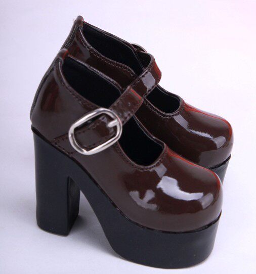 SD BJD Doll 4 points 3 Shoes 100 Hitch buckle High heel Giant baby 1 4 1 3 tricolor-Taobao