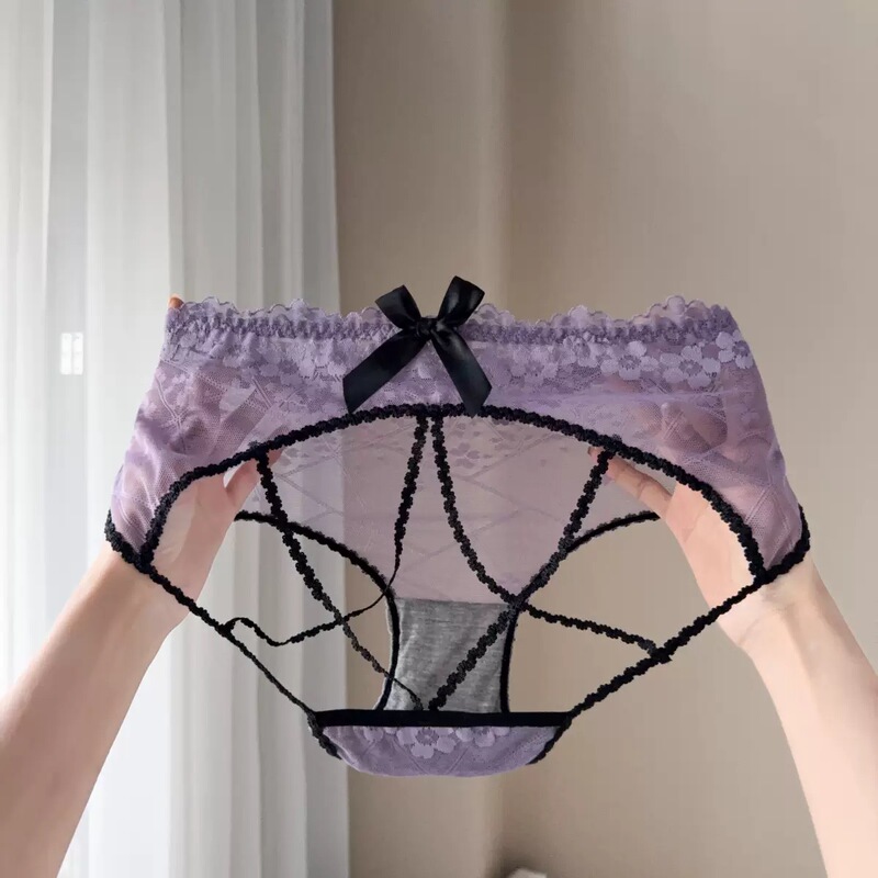 【 40-100kg 】Pure Desire New Sexy Backless Women's Underwear Plus Size Lace Seamless Temptation Panties for Women