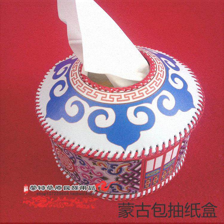Yurt drawston box Mongolian crafts hotel supplies travel souvenirs napkins box