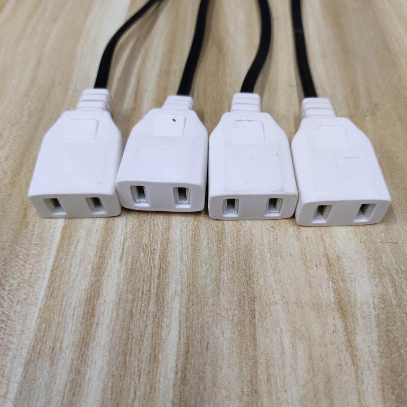 Belt line 2-hole female plug monitoring waterproof case 10A Power plug Two-foot mother head 220V male head waterproof integrated