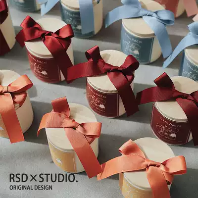 Wedding candy box ins Wind Wood wedding engagement table free folding creative high-end custom candy box