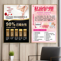 Private Restoration Poster Publicity Plot One Finger Intimate Postnatal Repair Maintenance Advertising Beauty Salon Background Decoration Hanging Painting