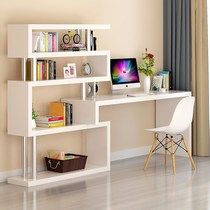 One-piece bookcase 8-year-old one-meter double-layer male student 1-meter cosmetics shelf male desk Simple student bedroom girl