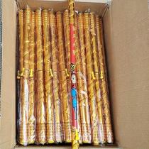 Plating telescopic gold cudgel childrens toys automatic telescopic gold hoop Rod glowing Monkey King pattern scenic spot Temple Fair hot