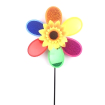 Windmill batch manufacturers send outdoor activities sequins colorful sunflowers childrens cartoon stall toys