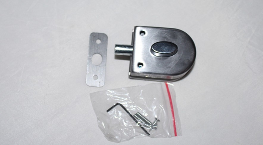 Ground plug-free glass door bolt single door double door glass door lock bolt lock ground lock without frame door-Taobao
