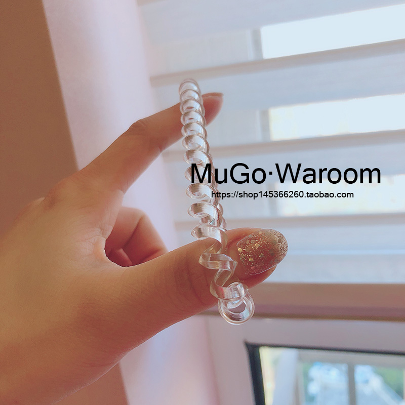 Very special phone rope ~ Korean summer small freshening transparent and no-mark elastic leather fascia fascia-Taobao